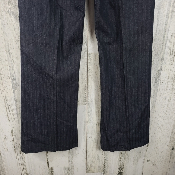 Dots gray and white pin stripe flare leg dress pants juniors size 3/4 - Picture 7 of 13